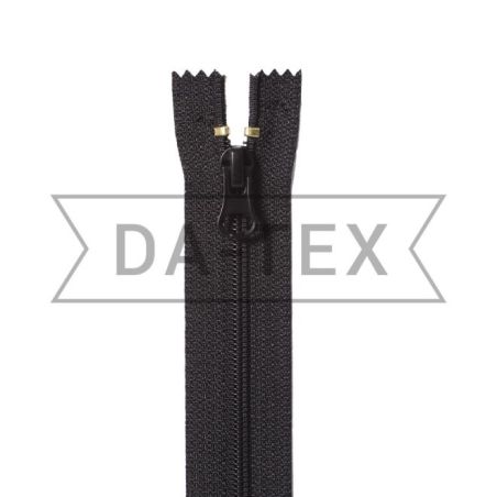 20 cm Nylon zipper N.6 (S6) C/E black
