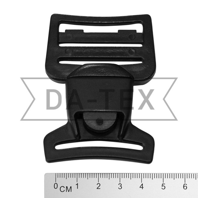38 mm Plastic buckle fastener black