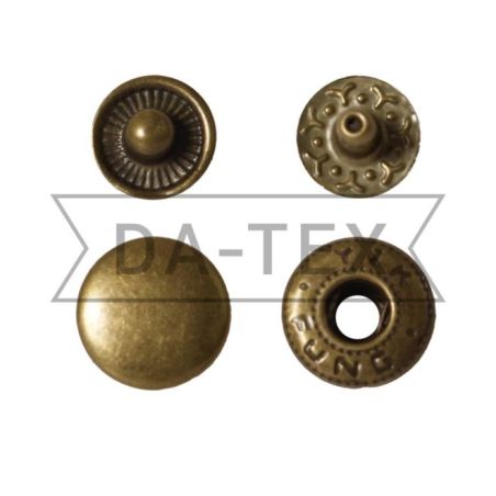 ᐉ 15 mm snap button W-style antik in «DA-TEX»