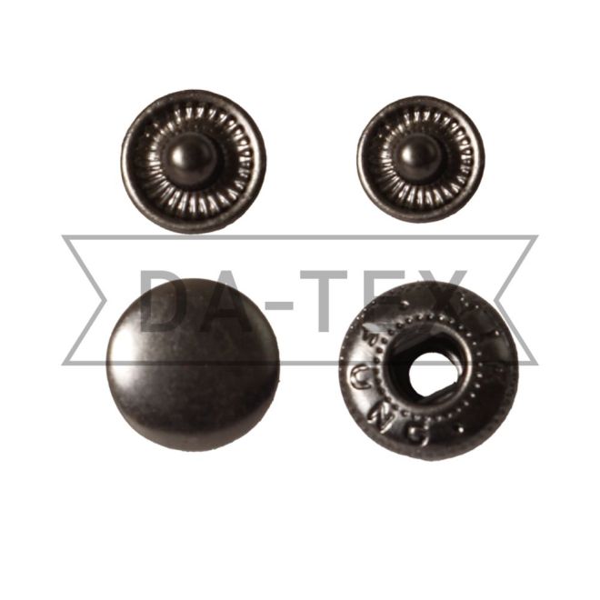 10 mm snap button W-style (steel) oxide