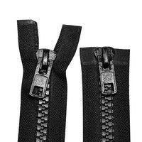 Plastic zipper N.10 double slider