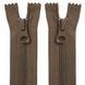 25 cm Nylon zipper #6/2 (S6) C/E khaki GCC №514, X-Type, 2 sliders SP matte (oval hole puller)