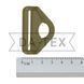 40 mm Plastic triangular semi ring khaki GCC №298