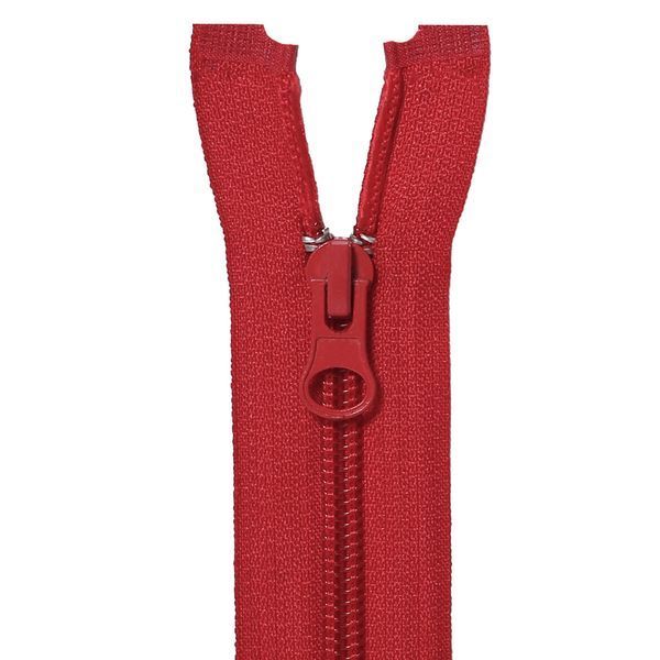 80 cm Nylon zipper No5 O/E red GCC №148