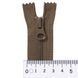30 cm Nylon zipper #6/2 (S6) C/E khaki GCC №514, X-Type, 2 sliders SP matte (oval hole puller)