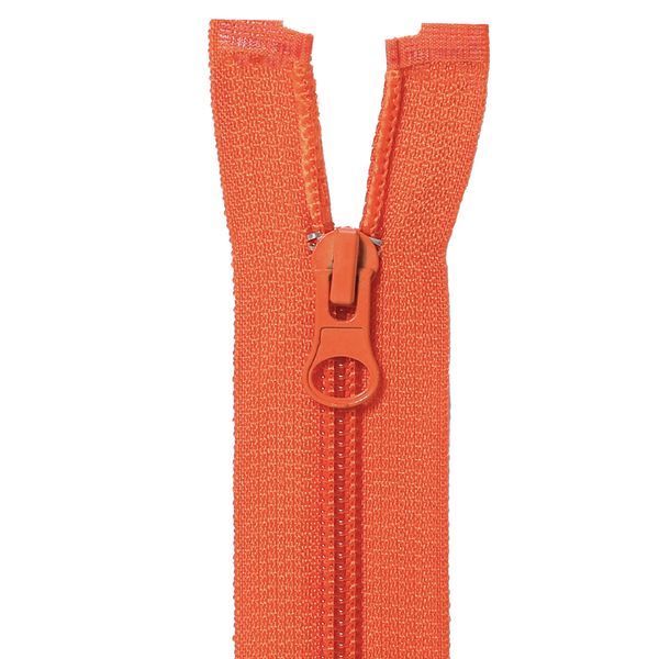 50 cm Nylon zipper #5 O/E orange GCC №157