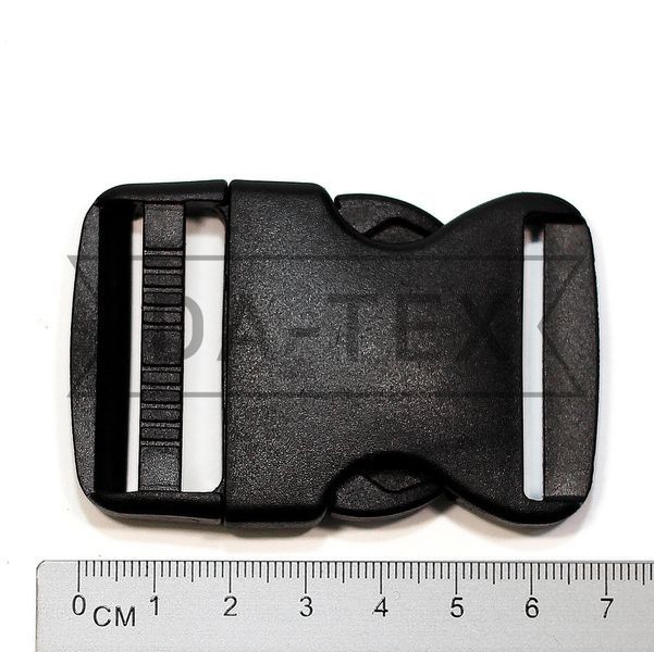 38 mm Plastic buckle fastener black