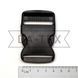 38 mm Plastic buckle fastener black