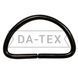 25 mm Metal semi ring black nickel 25*15*2 mm