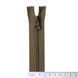 40 cm Nylon zipper #6/2 (S6) C/E khaki GCC №514, X-Type, 2 sliders SP matte (oval hole puller)