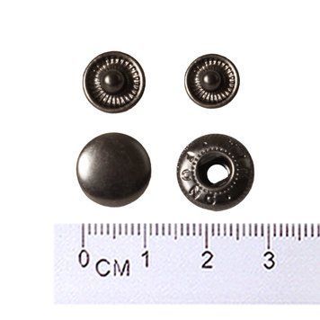 10 mm snap button W-style (steel) oxide CHINA