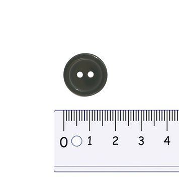 17 mm Button dark green 2 holes GCC №273