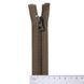 75 cm Nylon zipper #6/2 (S6) O/E khaki GCC №514, 2 sliders SP matte (oval hole puller), brass stops