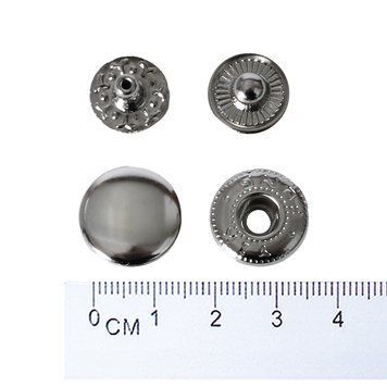 12,5 mm snap button W-style (steel) nikel CHINA