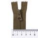 25 cm Nylon zipper #6/2 (S6) C/E khaki GCC №514, BR-Type, 2 sliders SP matte (oval hole puller)