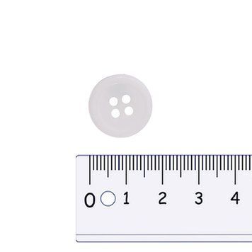 17 mm Button white 4 holes