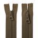35 cm Nylon zipper #6/2 (S6) C/E khaki GCC №514, BR-Type, 2 sliders SP matte (oval hole puller)