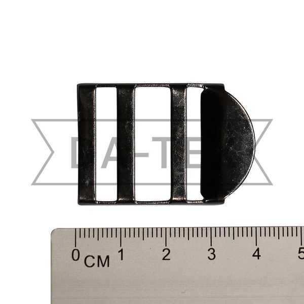25/3 mm Metal buckle black nickel
