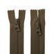 40 cm Nylon zipper #6/2 (S6) C/E khaki GCC №514, BR-Type, 2 sliders SP matte (oval hole puller)