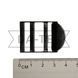 25/3 mm Metal buckle black nickel