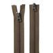 85 cm Nylon zipper #6/2 (S6) O/E khaki GCC №514, 2 sliders SP matte (oval hole puller), brass stops