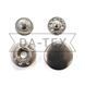 15 mm snap button W-style nikel
