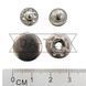 15 mm snap button W-style nikel