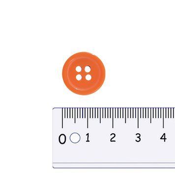 17 mm Button orange 4 holes GCC №157