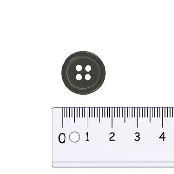 17 mm Button dark green 4 holes GCC №273