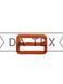 38 mm Plastic buckle РОМ orange neon GCC №816