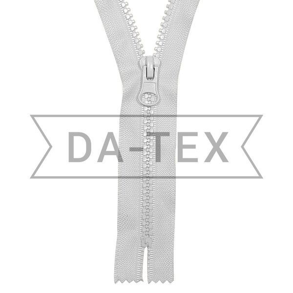 18 cm Plastic zipper #5 C/E white