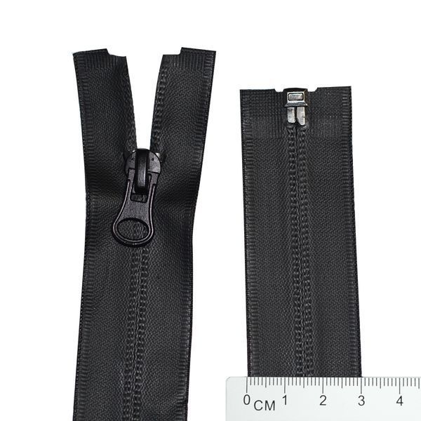 50 cm Nylon zipper #7 TPU water resistant O/E black GCC №322