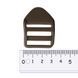 32 mm Plastic buckle khaki GCC №298