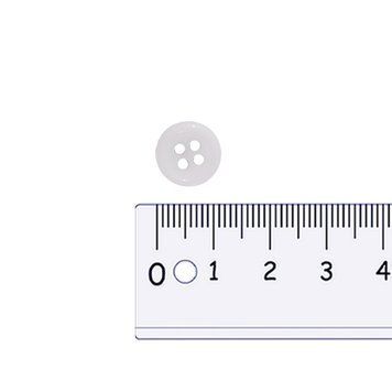 11 mm Shirt button white 4 holes