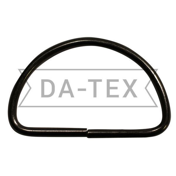 50 mm Strengthened metal semi ring black nickel 50*28*3,2 mm