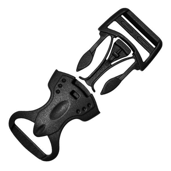 25 mm Plastic buckle fastener black