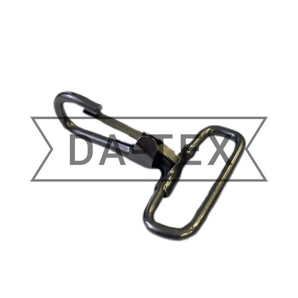 30 mm metal snap hook for bag black nickel
