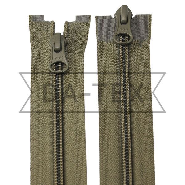 85 cm Nylon zipper No7 2 sliders O/Е khaki GCC No298 YKK
