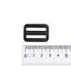 25 mm Plastic buckle black
