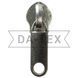 No10 Slider for zipper long chain d&eacute;cor nikel
