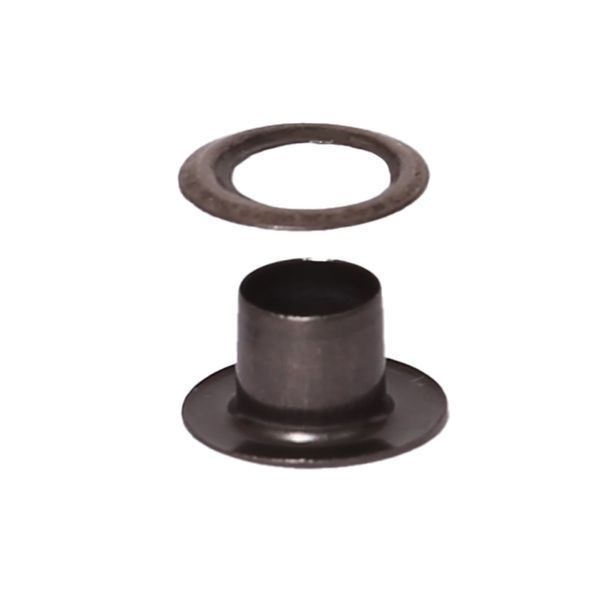 4 mm Eyelet #2 (ф4,3*Ф8,5*h4,5) + washer (STS) black nickel CHINA