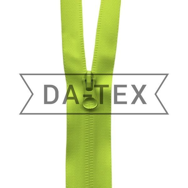 75 cm Nylon zipper #7 TPU water resistant O/E green lemon neon GCC №229