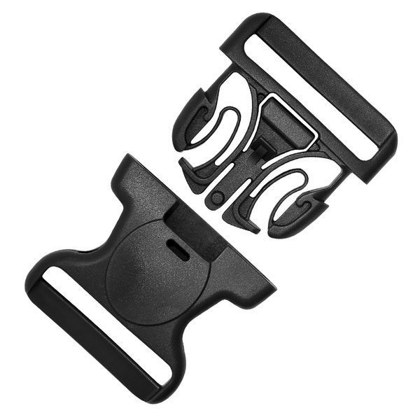50 mm Plastic buckle fastener black