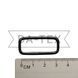 30x10 mm Metal frame black nickel diam. 2,5 mm