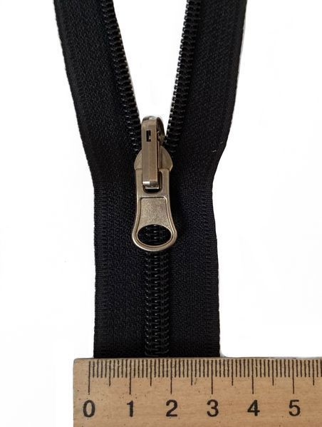 No8 Slider for zipper long chain reversible puller black nickel