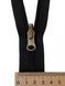 No8 Slider for zipper long chain reversible puller black nickel