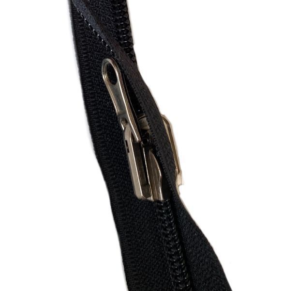 No8 Slider for zipper long chain reversible puller black nickel