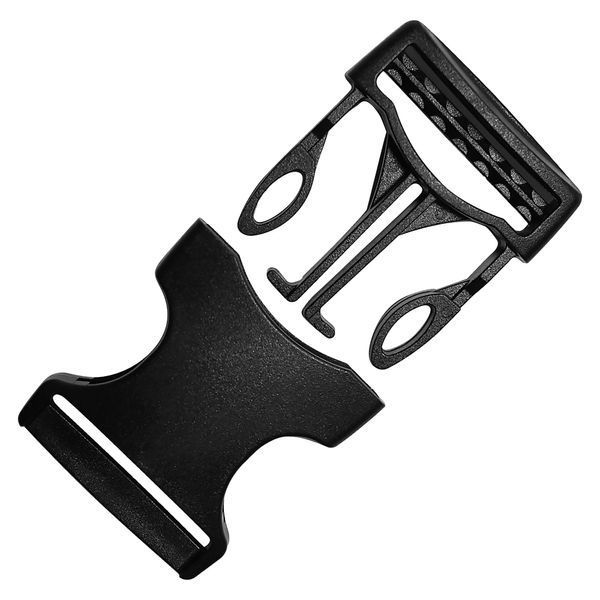 38 mm Plastic buckle fastener black