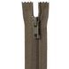 22 cm Nylon zipper #6 (S6) C/E khaki GCC №514, 1 slider SP matte (square hole puller), brass stops
