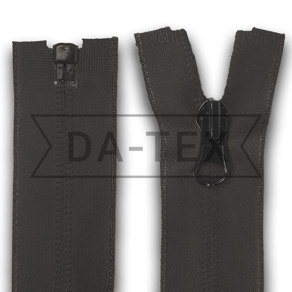 90 cm Nylon zipper #7 TPU water resistant black GCC №322
